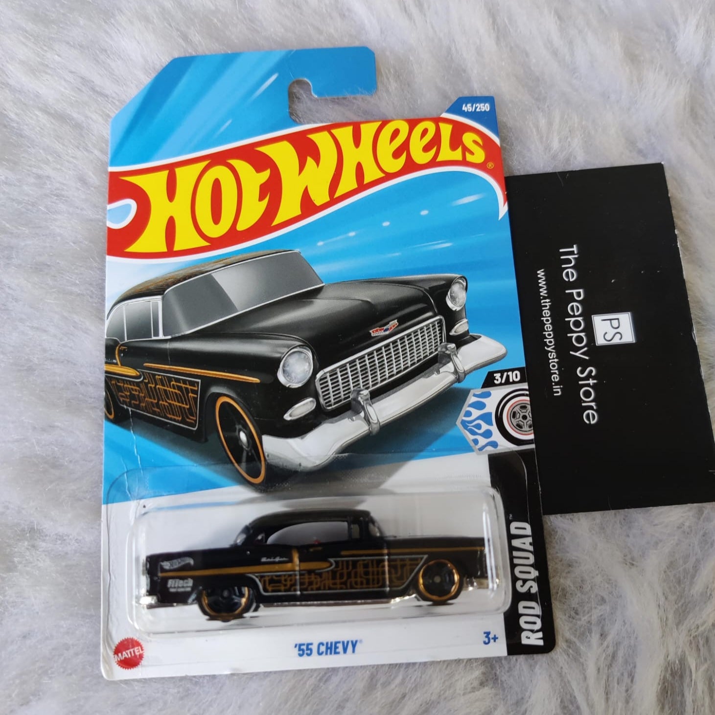 Imported 55 Chevy Hot Wheels vehicle Exclusive Collection 2025 C and D Case