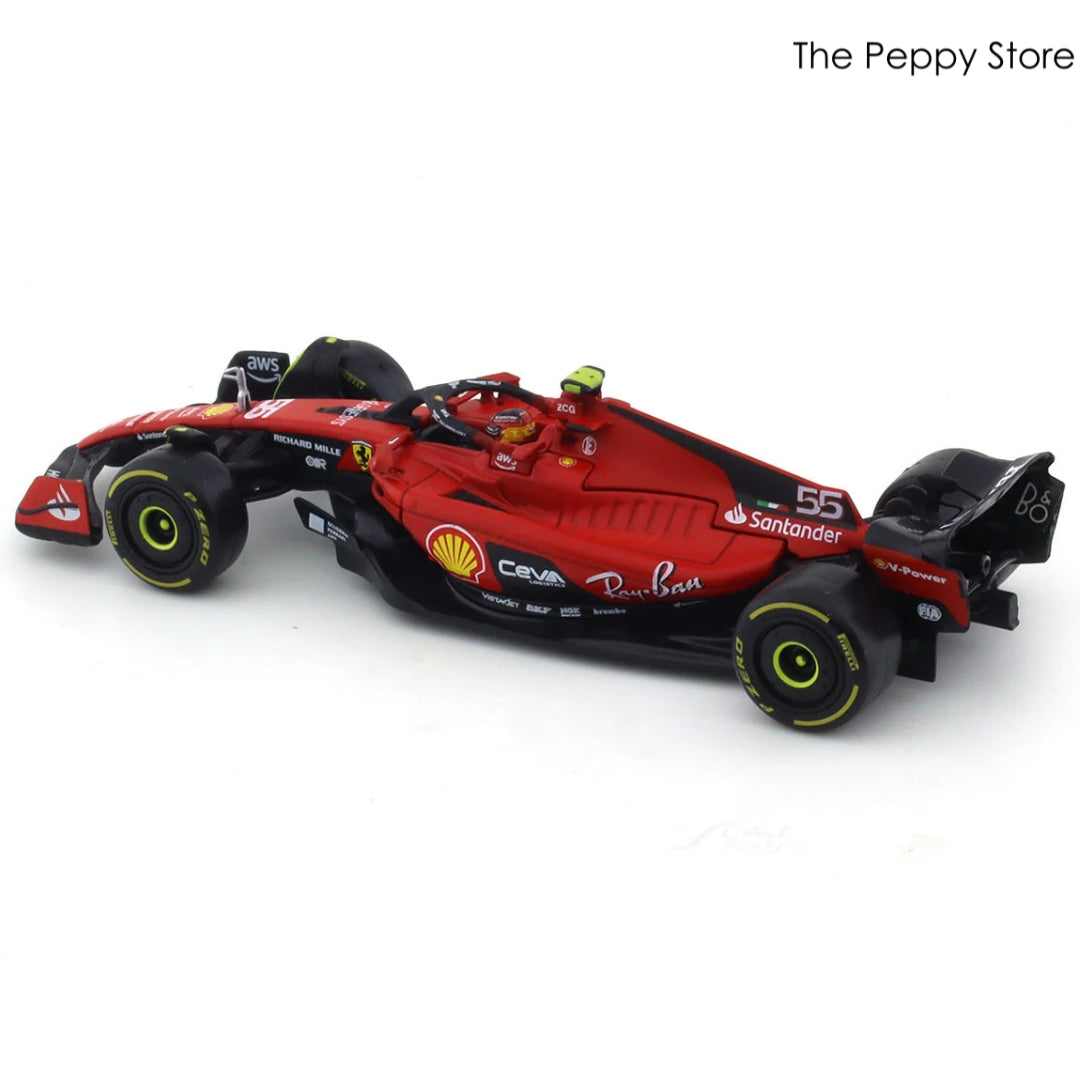 Bburago - 1/43 Diecast Scale Model 2023 Ferrari SF-23 Carlos Sainz