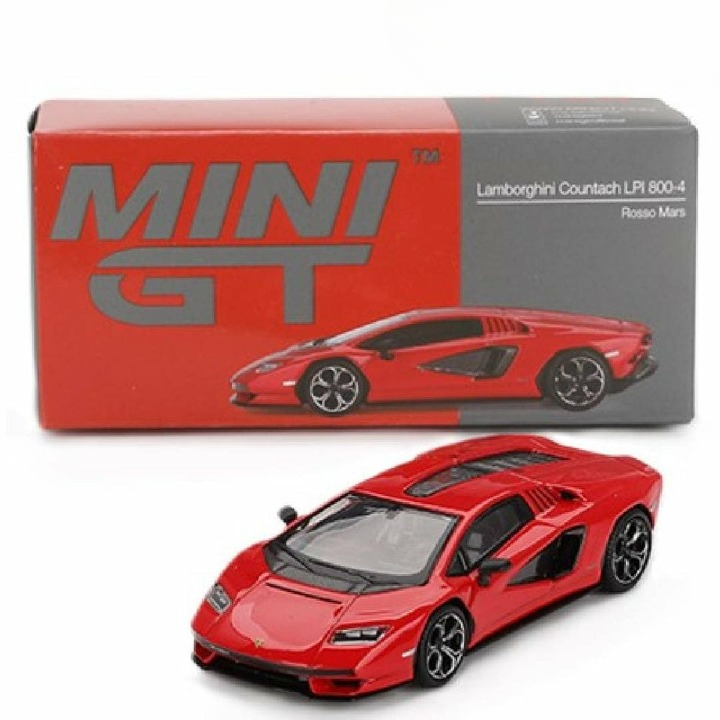 Mini GT Code 720 Lamborghini Countach Lpi 800-4 Rosso Mars Red