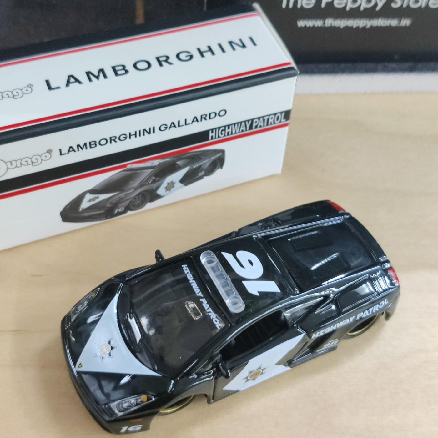 Official Bburago 93 Lamborghini Gallardo Highway Patrol - 1 : 64 Diecast Scale Model