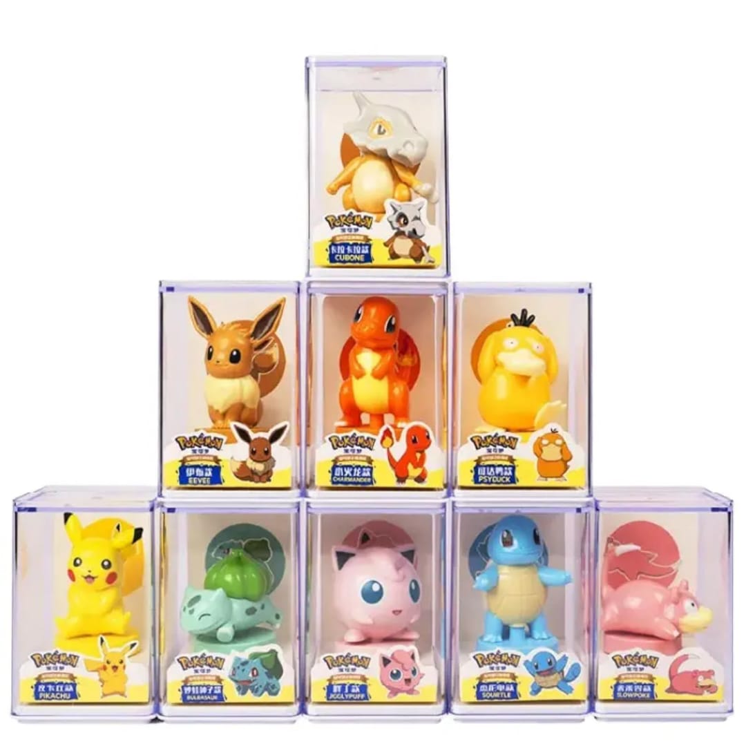 Pokemon Official  Figure Plus Stamp Series Set of 9