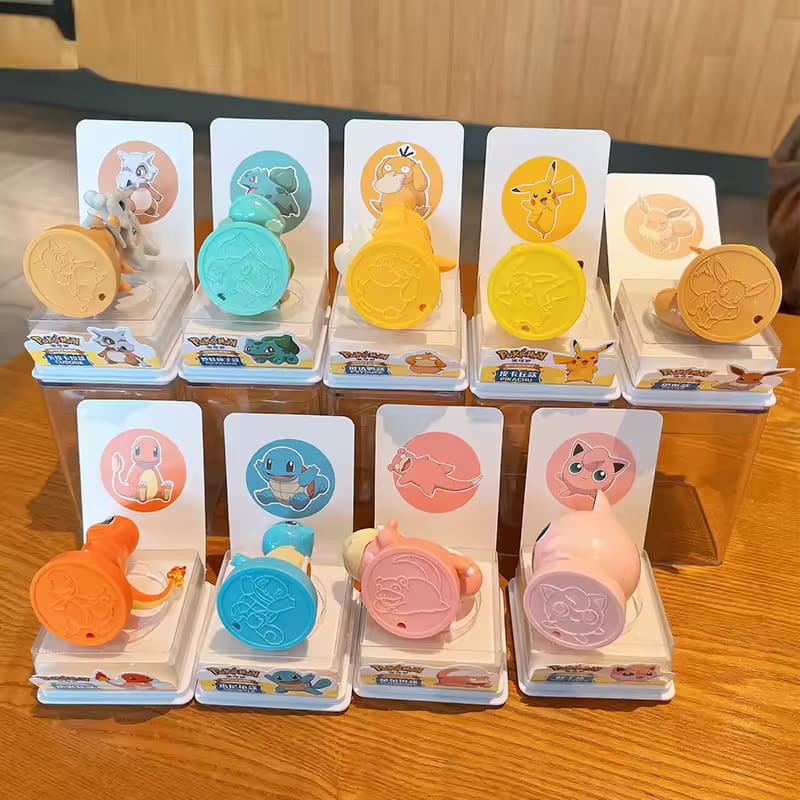 Pokemon Official  Figure Plus Stamp Series Set of 9