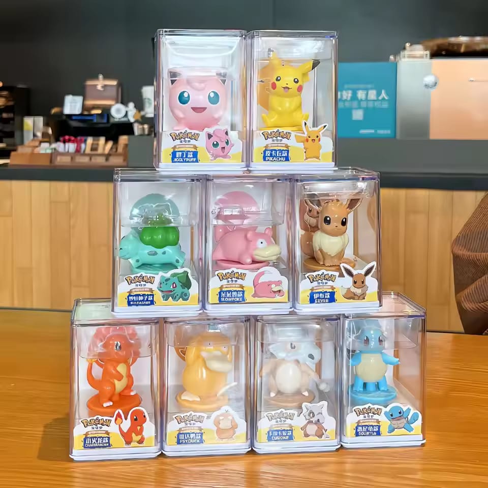 Pokemon Official  Figure Plus Stamp Series Set of 9