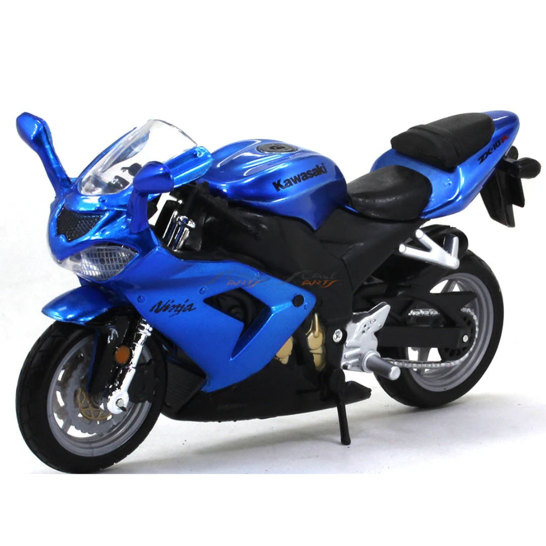 Bburago - 1 : 18 Diecast Scale Model -  Official Licensed Product - Kawasaki Ninja ZX-10R