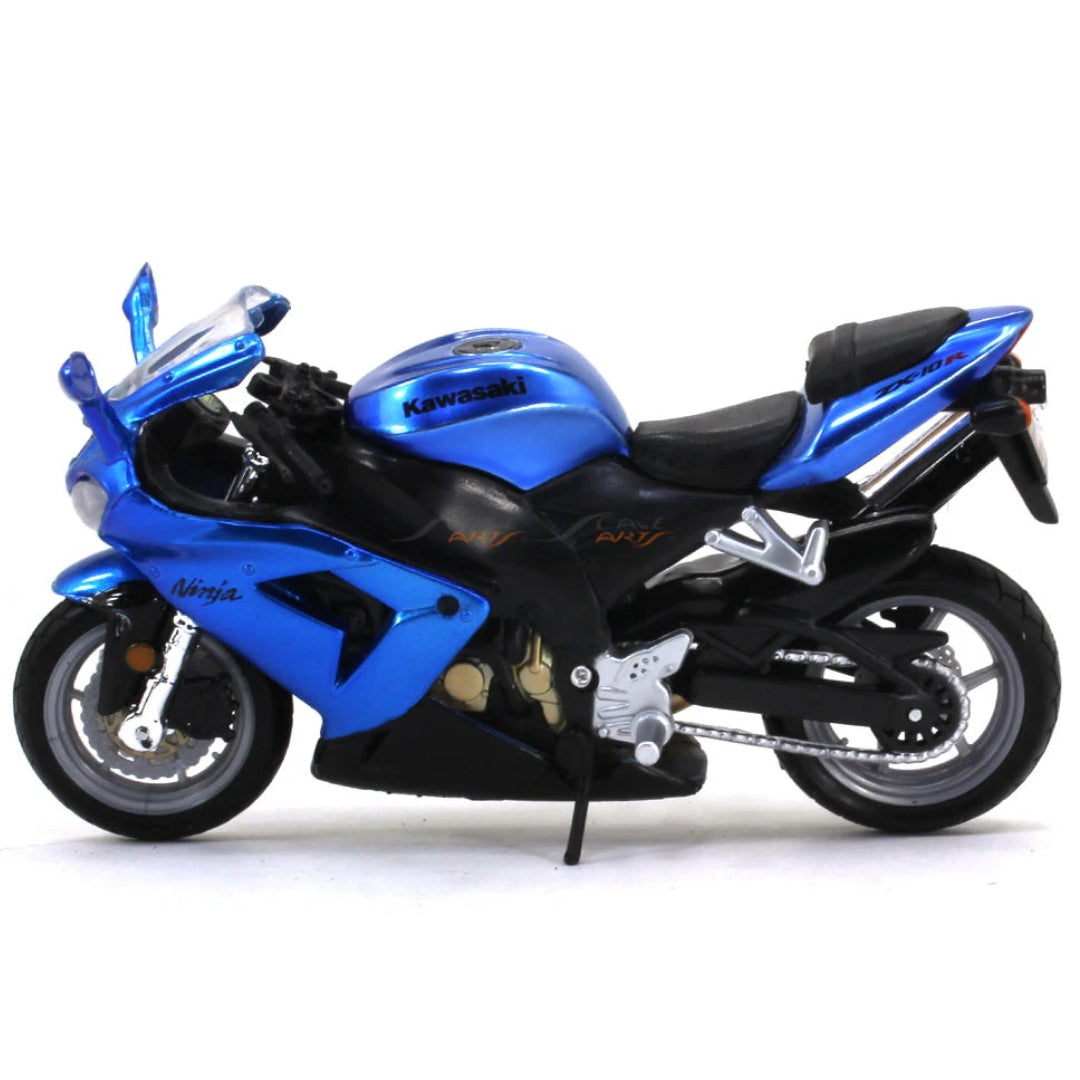 Bburago - 1 : 18 Diecast Scale Model -  Official Licensed Product - Kawasaki Ninja ZX-10R