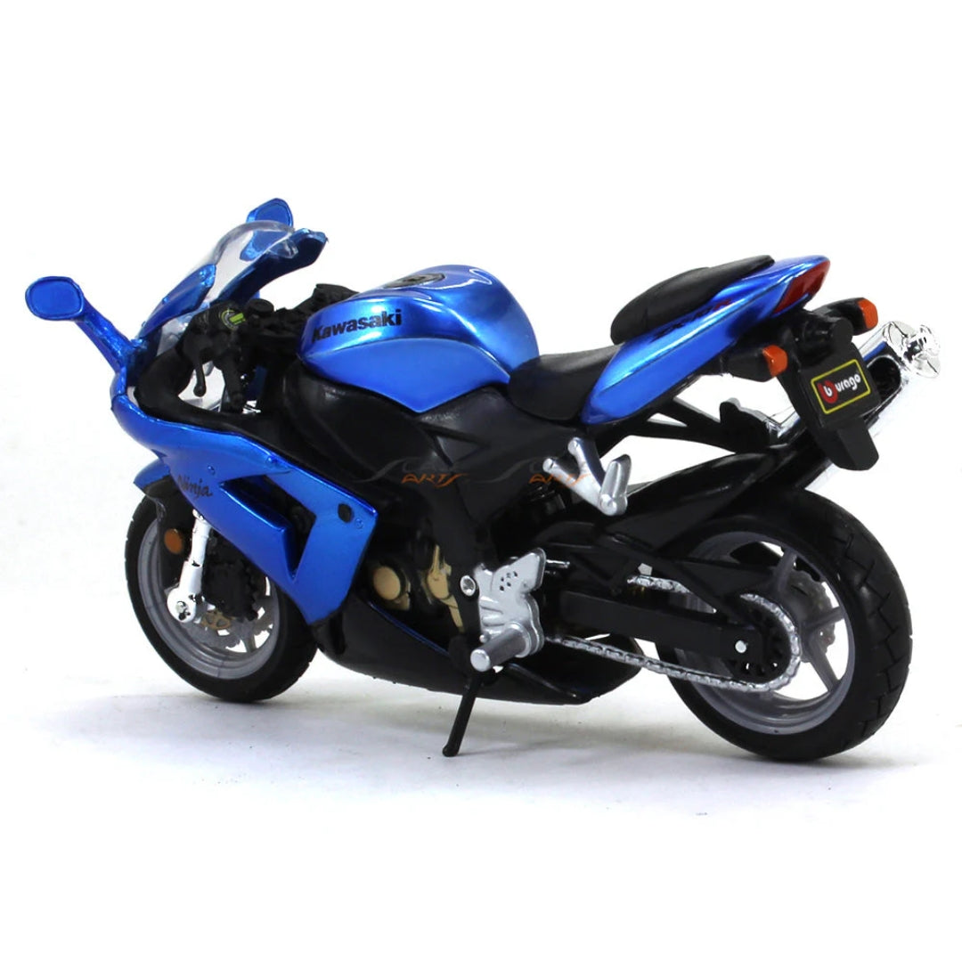 Bburago - 1 : 18 Diecast Scale Model -  Official Licensed Product - Kawasaki Ninja ZX-10R