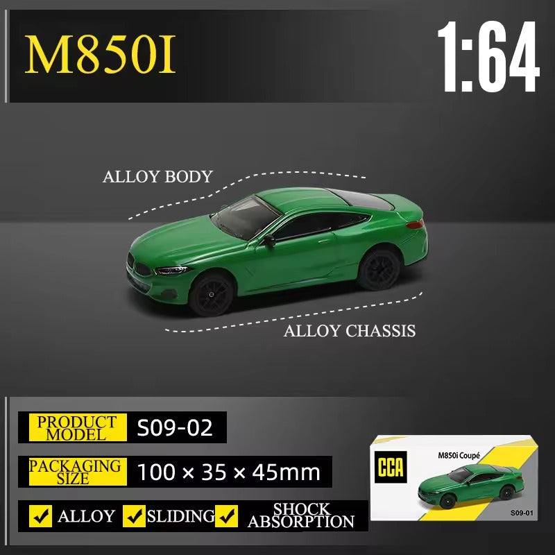 Scale 1 : 64 CCA BMW M850i Coupe Diecast Metal Model Car