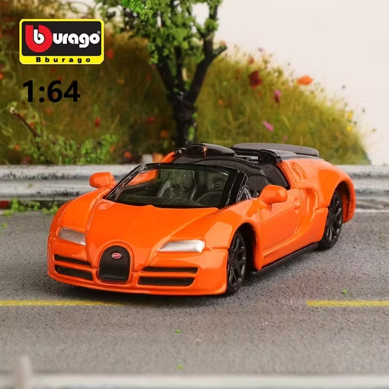 Official Bburago Bugatti Veyron 16.4 Grand Sport Vitesse - 1 : 64 Diecast Scale Model