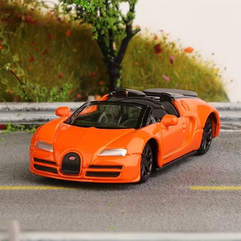 Official Bburago Bugatti Veyron 16.4 Grand Sport Vitesse - 1 : 64 Diecast Scale Model