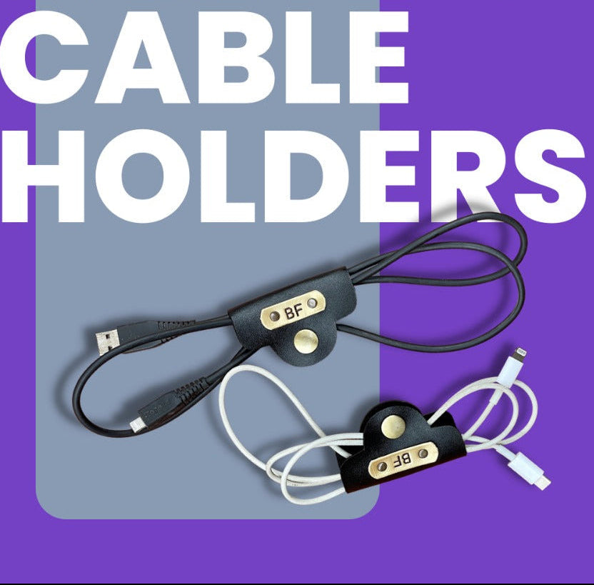 Personalised Cable Holders (Set of 2) (No CASH ON DELIVERY allowed on this product)