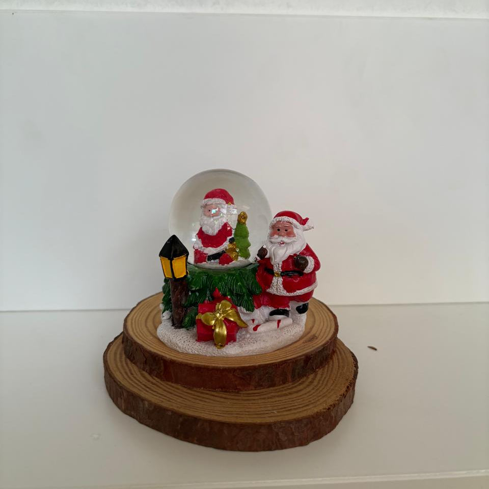 Christmas Snow Globe Decorative Showpiece Set of 2