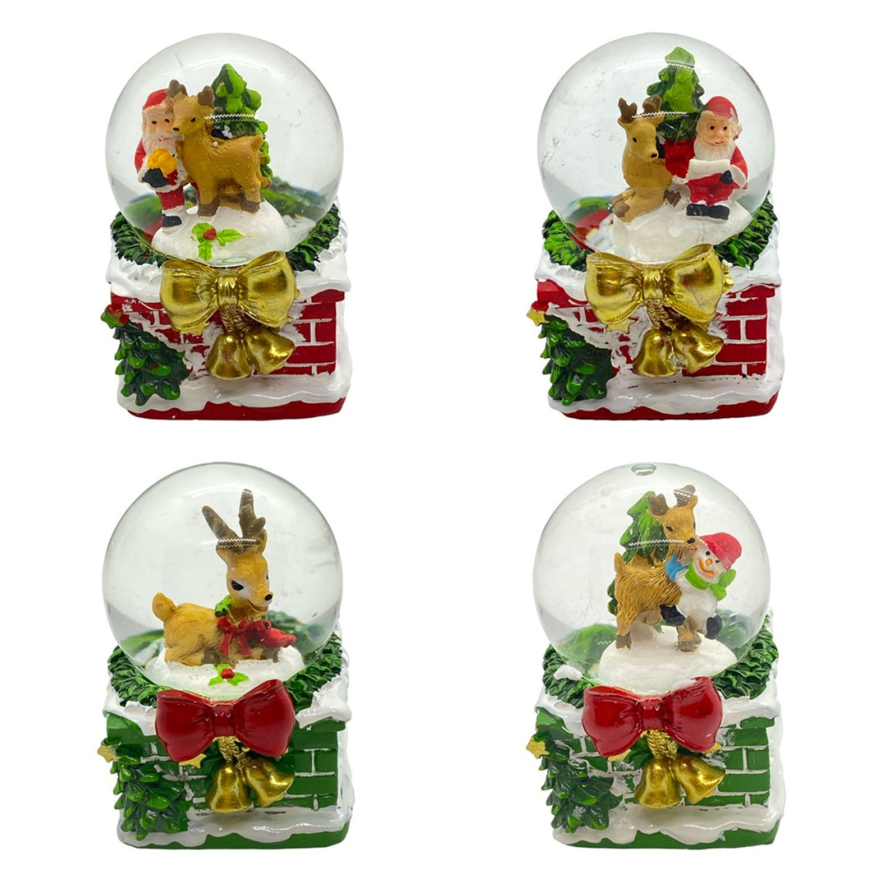 Christmas Snow Globe Decorative Showpiece - Random Design Will Be Provided