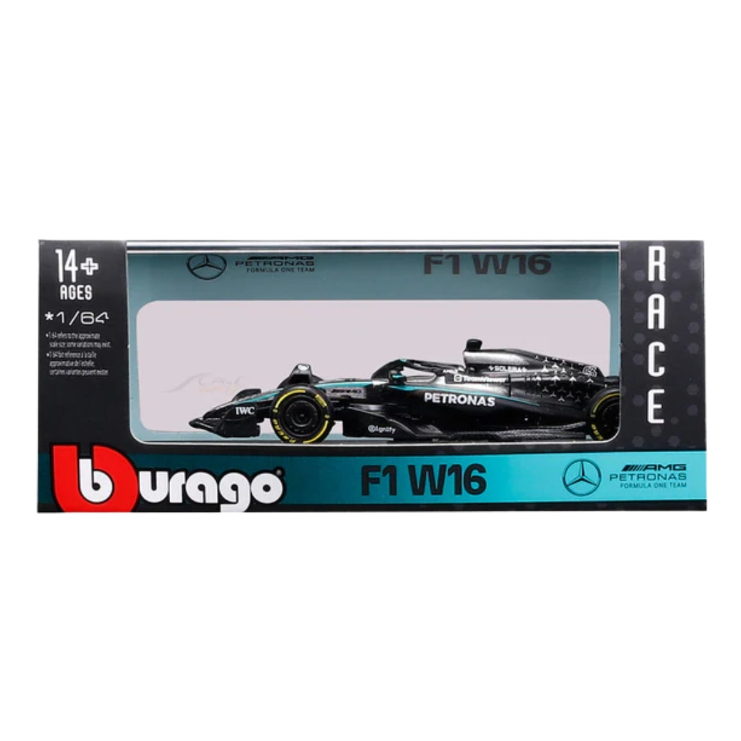 PreOrder Official Bburago 2025 Mercedes-AMG W16 George Russell - Scale 1 : 64 Diecast Scale Model (will be shipped in last week of November)