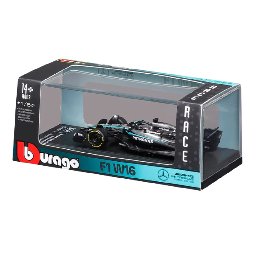 PreOrder Official Bburago 2025 Mercedes-AMG W16 George Russell - Scale 1 : 64 Diecast Scale Model (will be shipped in last week of November)