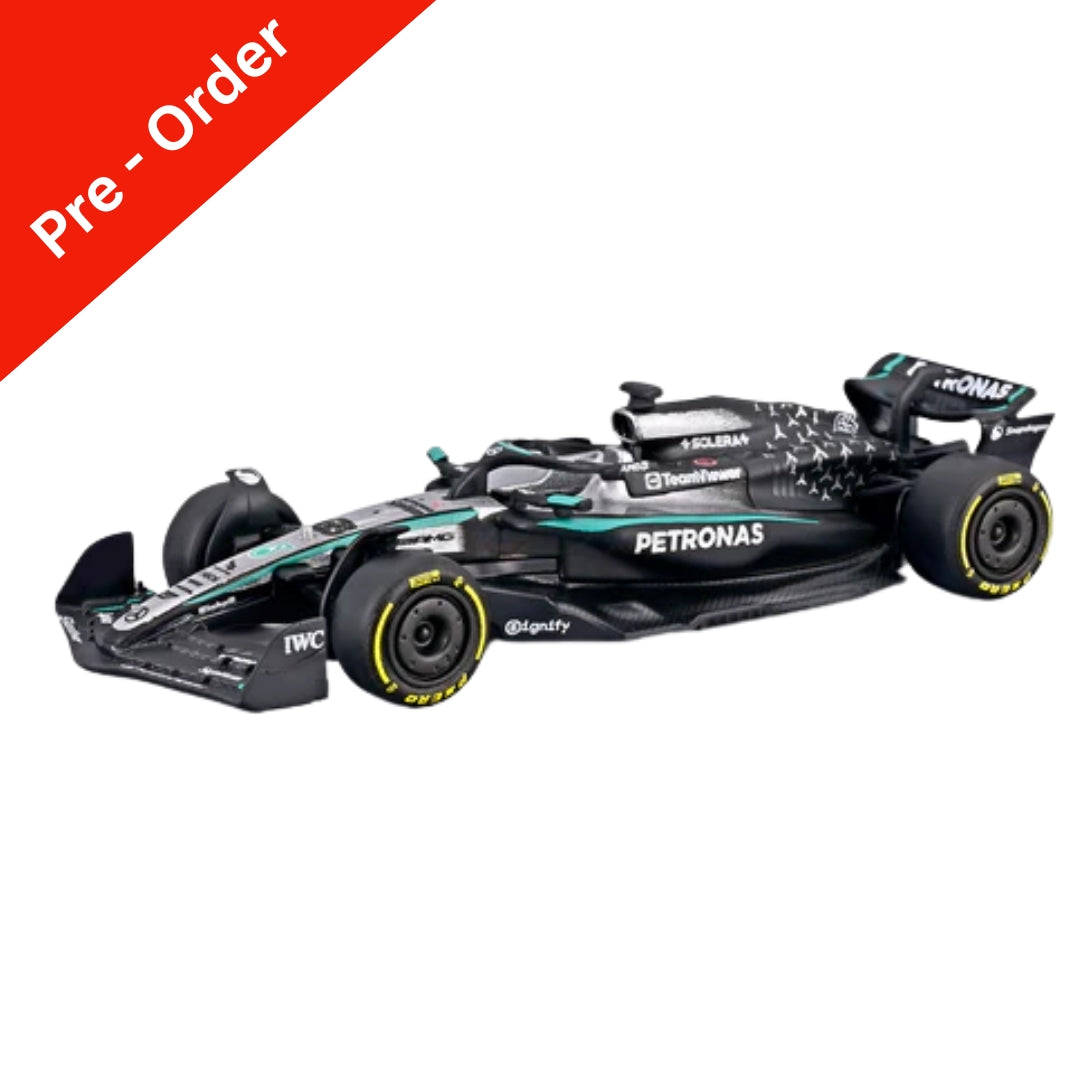 PreOrder Official Bburago 2025 Mercedes-AMG W16 George Russell - Scale 1 : 64 Diecast Scale Model (will be shipped in last week of November)