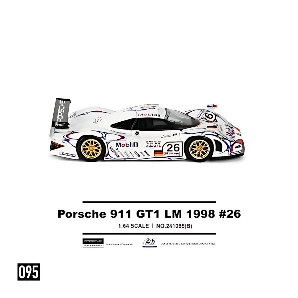 Scale 1 : 64 Die Cast Model - Porsche GT1 Le Mans LM 1988 #26 - Champion