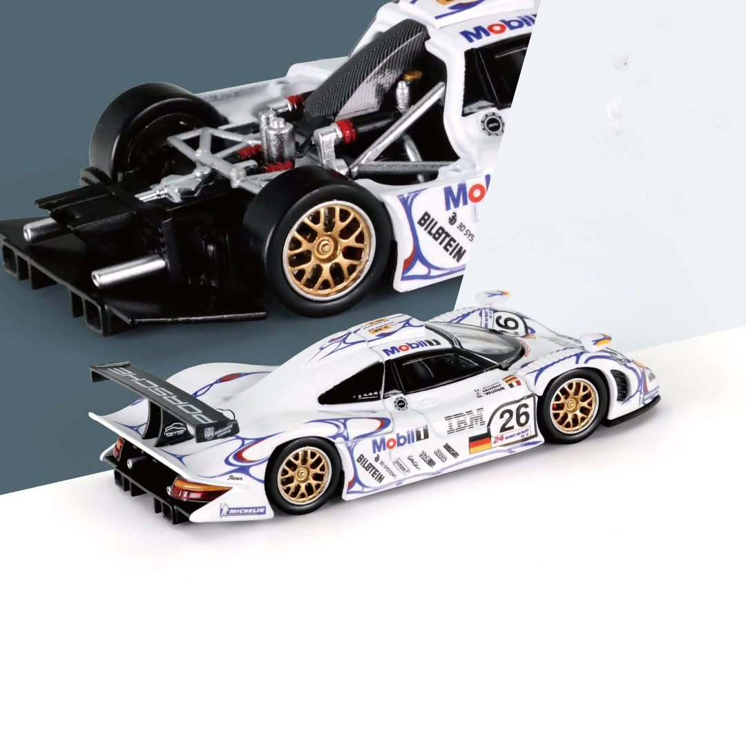 Preorder Scale 1 : 64 Die Cast Model - Porsche 911 GT1 Le Mans LM 1998 #26 - Champion (Will be shipped in 3rd Week Of January 2026 )