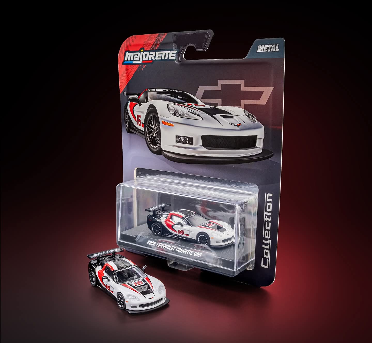 Majorette 1:64 Scale Collector Edition Diecast Car Model - 2005 Chevrolet Corvette C6R