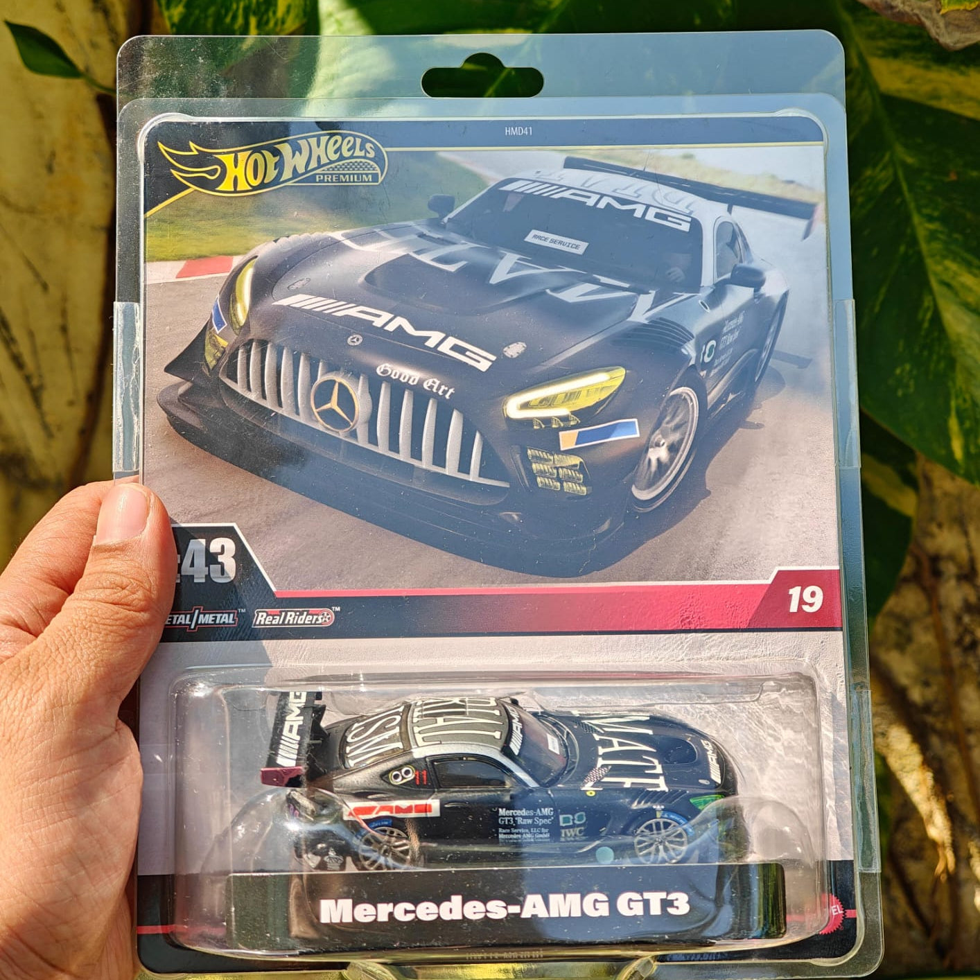 Hot Wheels Scale 1:43 Premium Vehicle Exclusive Collection - Mercedes AMG GT3
