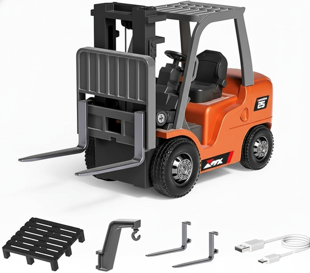 Trasped Scale 1:64 2.4 GHz R/C Speed Regulating Alloy Model Car - Orange