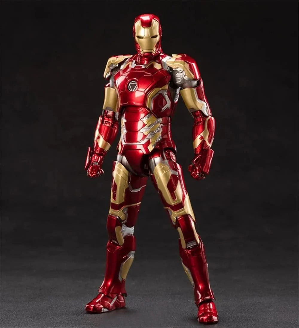 Marvel Studios Iron Man : The Infinity Saga 1:10 Scale Iron Man Mark MK43 Figure by ZD Toys (Size-7 Inch)