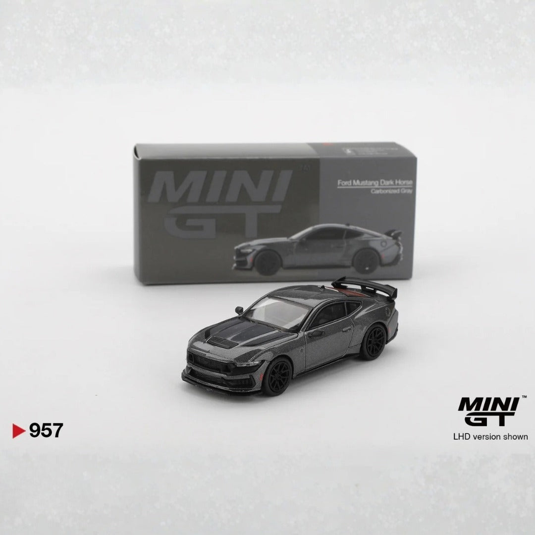 Mini GT Imported Code 957 - Ford Mustang Dark Horse 2024 Carbonized Gray