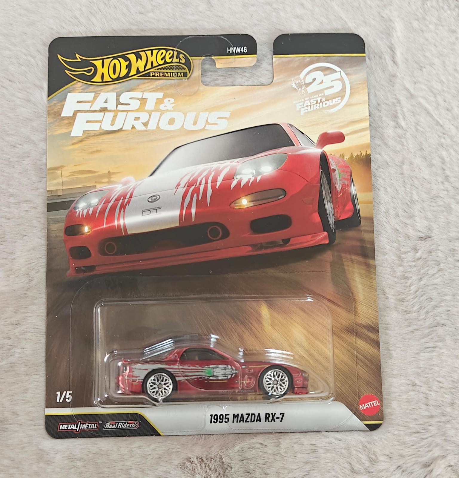 Hot Wheels Imported Fast & Furious 1995 Mazda RX-7 Imported Premium 1:64 Scale Chase Piece MINT (With Protector)
