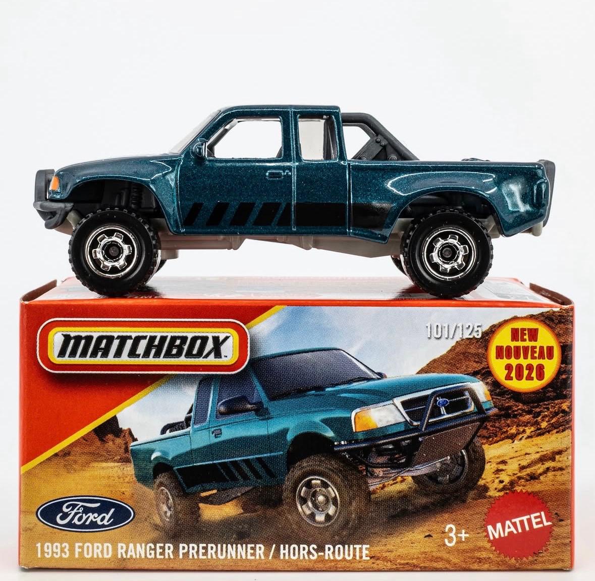 Matchbox Imported 1993 Ford Ranger Prerunner Boxed Die-Cast Toy Car