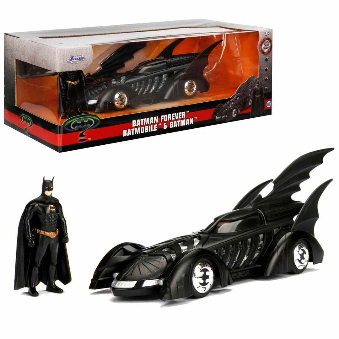 Jada Batman Forever Batmobile & Batman Diecast Set - packaging box