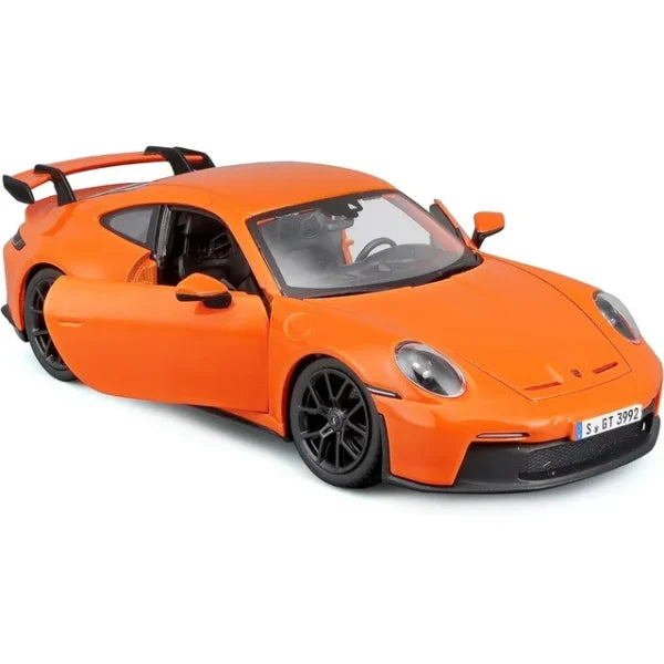 Bburago - 1 : 24 Diecast Scale Model - 2022 Porsche 911 GT3 (Orange) - Official Licensed Product