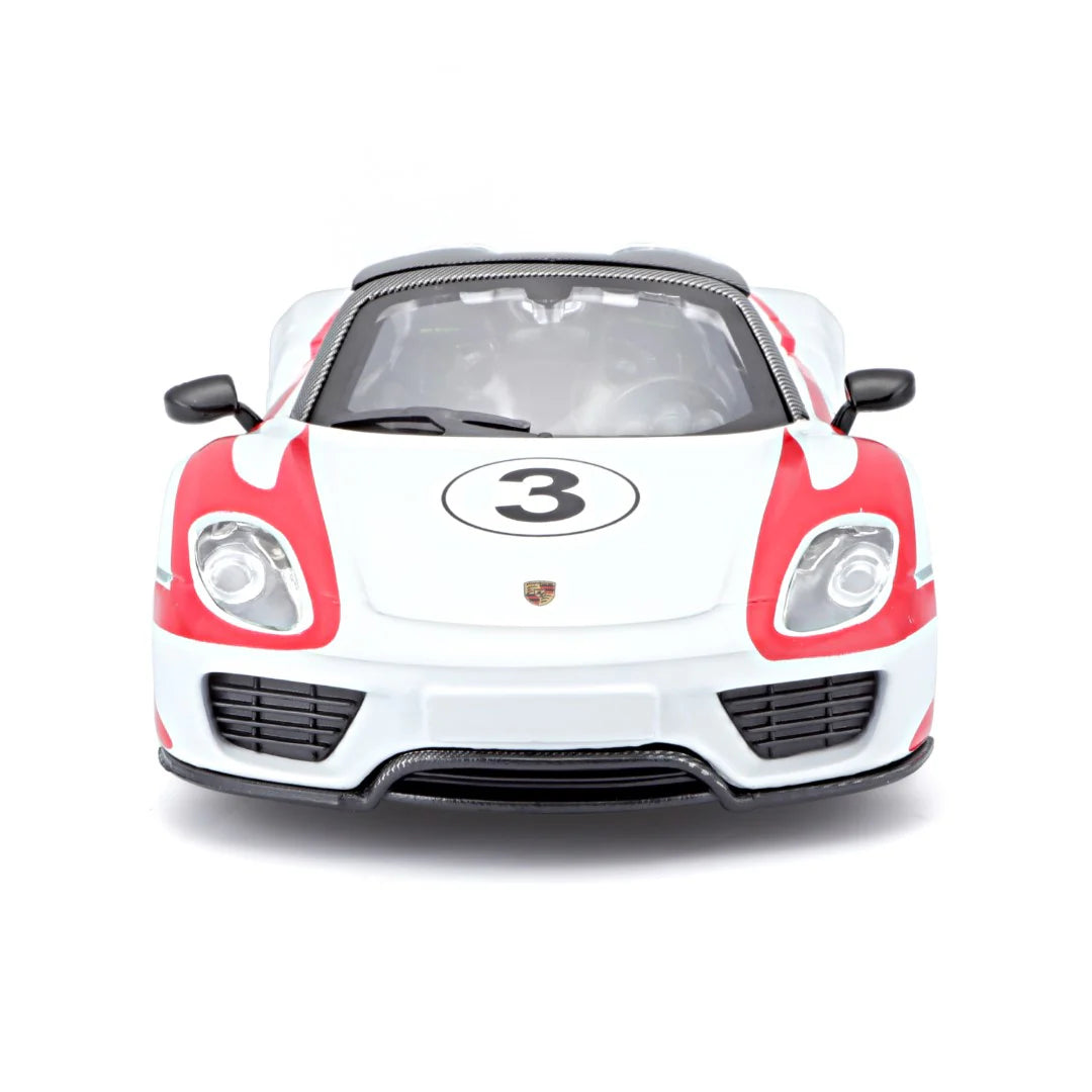 Bburago - 1 : 24 Diecast Scale Model - Official Licensed Product - Race Edition - Porsche 918 Weissach