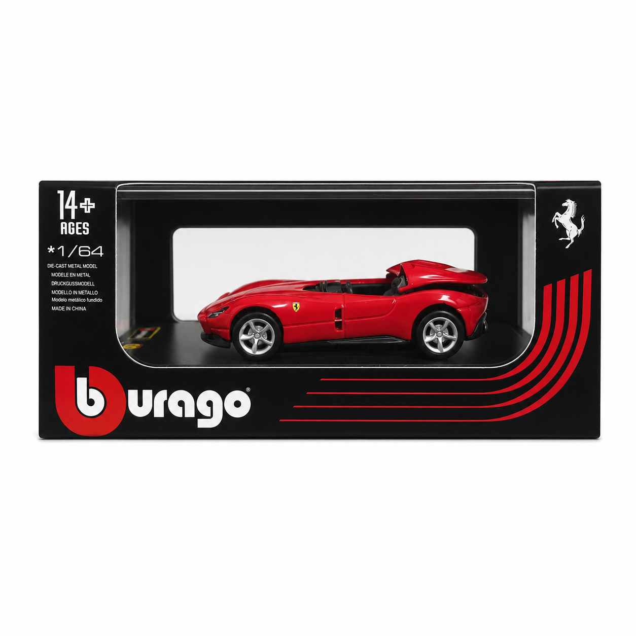 Burago Ferrari Monza SP1 Die-Cast Model Car – 1:64 Scale Collectible