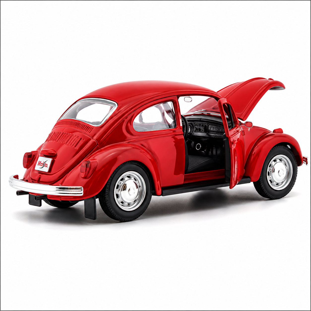 Maisto Volkswagen Beetle Red 1:24 Scale Die-Cast Model Car with Acrylic Display Box