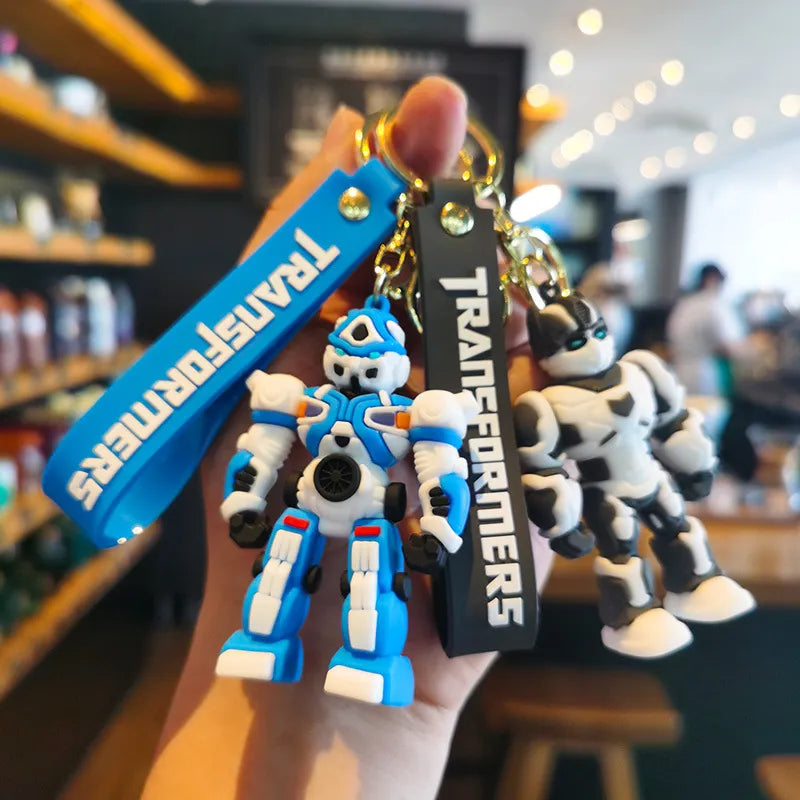 Transformers 3D Silicon Keychains With Bagcharm And Strap (Select from Drop Down Menu)