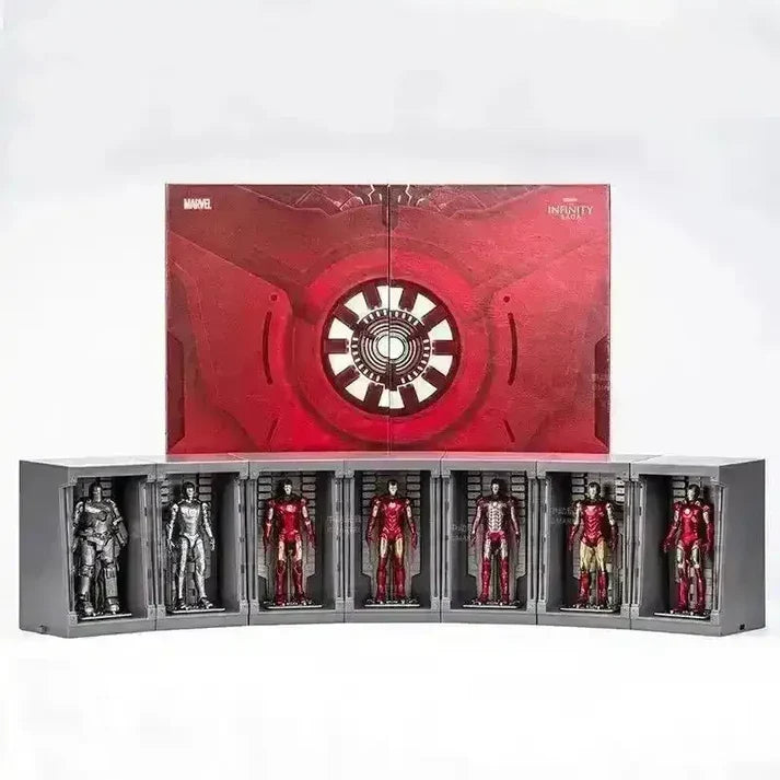 Marvel Studios : The Infinity Saga 4 Inch Scale Iron Man Collection Figures Set of 7 by ZD Toys