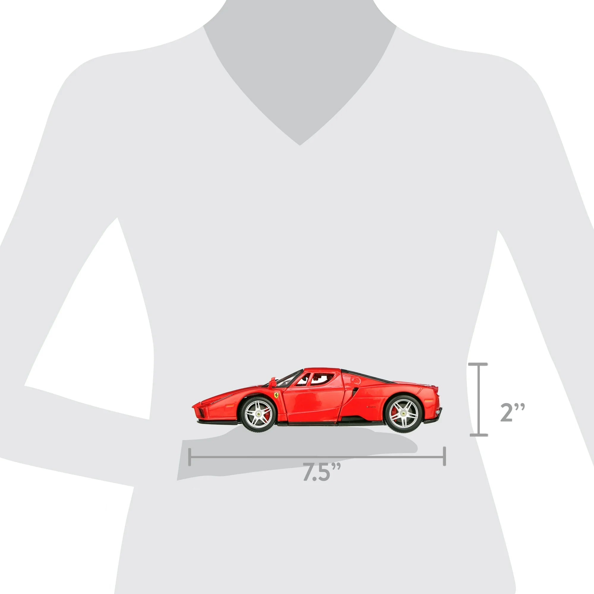 Maisto Official Licensed -  Scale 1 : 24 Assembly Line Enzo  Ferrari Collection Diecast Scale Model - 35 Pieces Assembly Kit