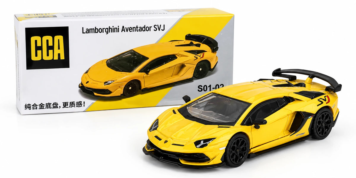 Scale 1:64 CCA Lamborghini Aventador SVJ Diecast Metal Model Car S01-02