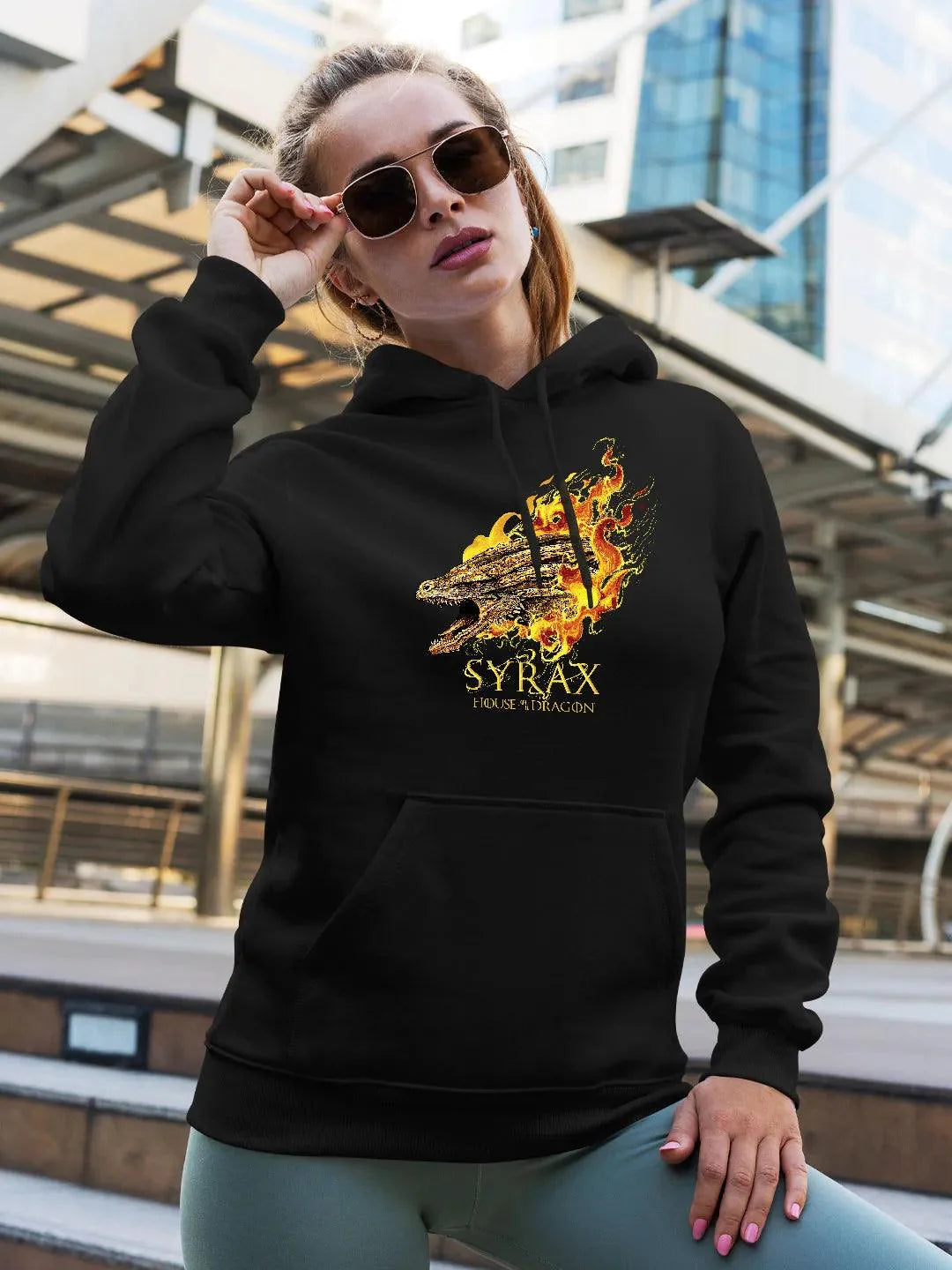 Syrax - Women Hoodie Black Colour - ThePeppyStore