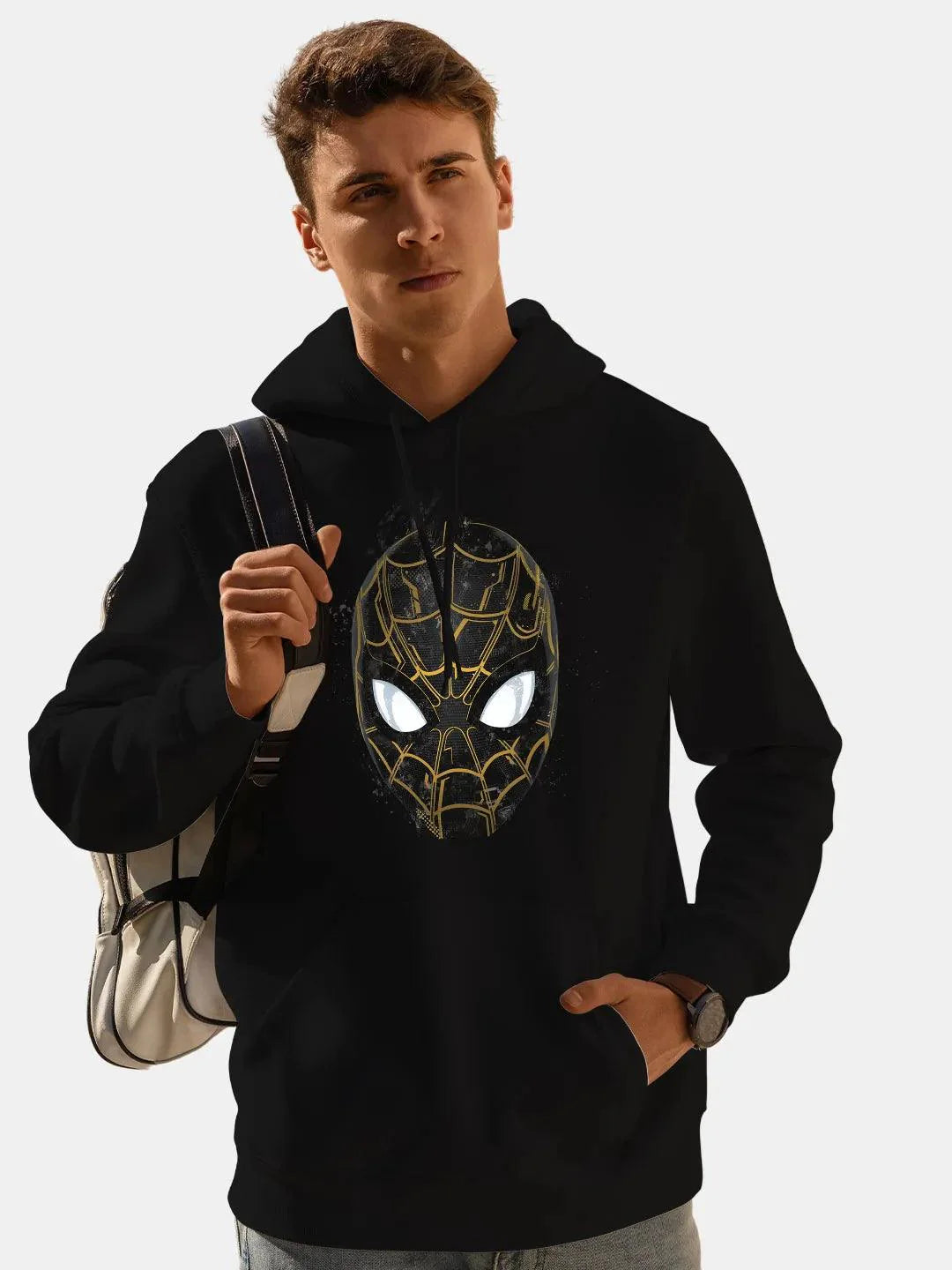 Spidey Black and Gold - Hoodie (Select From Drop Down Menu) - ThePeppyStore