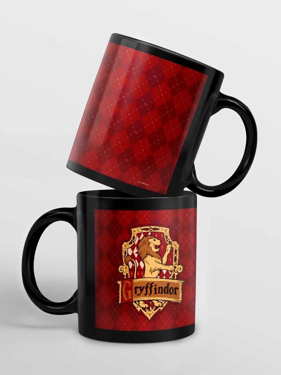 Harry Potter Crest Gryffindor Ceramic 3D Black Coffee Mug - 325 Ml