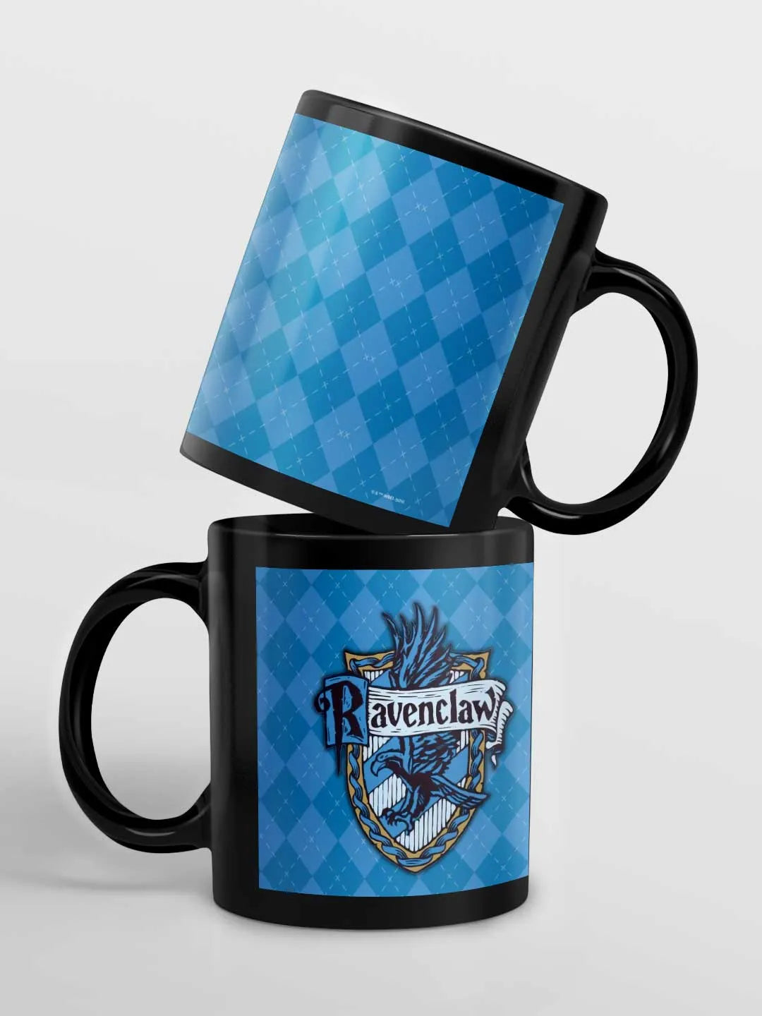 Harry Potter Crest Ravenclaw Ceramic 3D Black Coffee Mug - 325 Ml