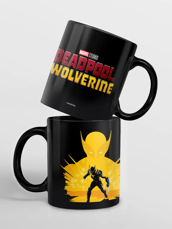 Wolverine Crest 3D Black Ceramic Coffee Mug