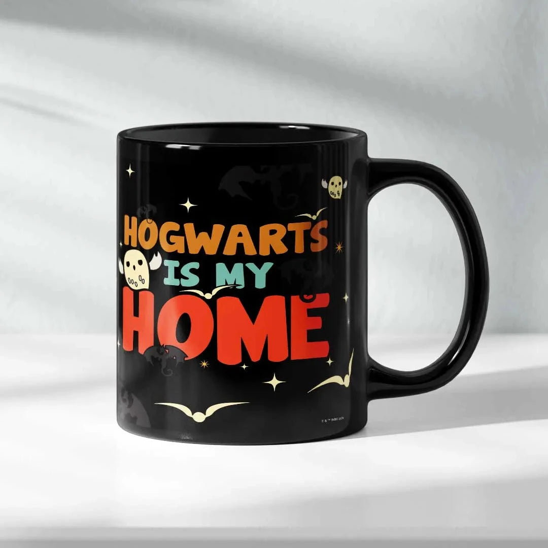 Harry Potter Hogwarts is my Home Ceramic 3D Black Coffee Mug - 325 Ml