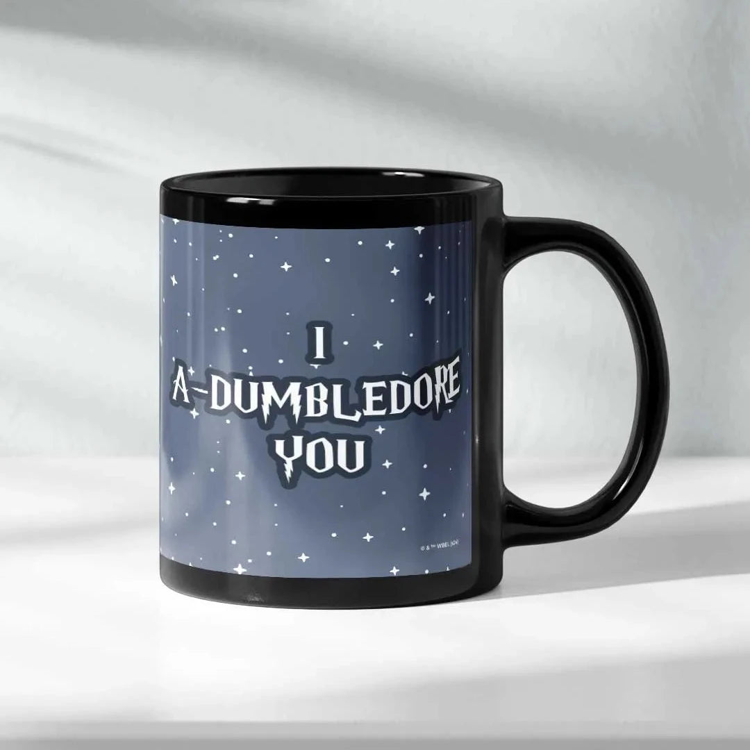 Harry Potter I Dumbledore You Ceramic 3D Black Coffee Mug - 325 Ml