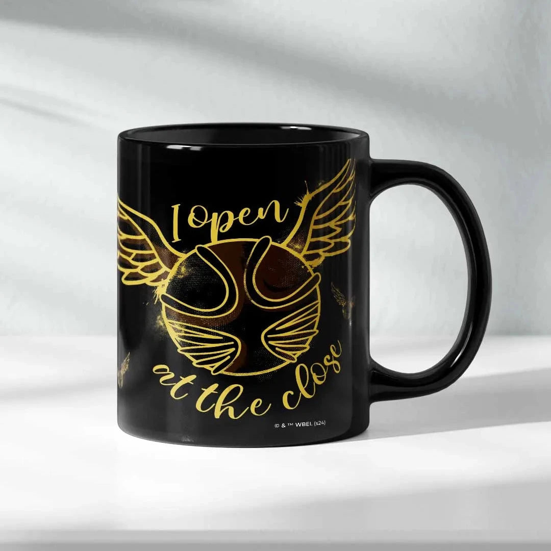 Harry Potter Golden Snitch Ceramic 3D Black Coffee Mug - 325 Ml