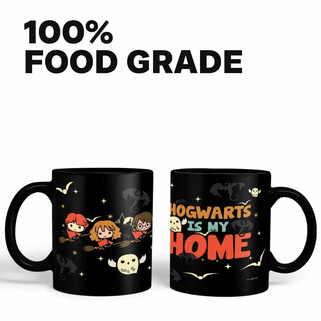 Harry Potter Hogwarts is my Home Ceramic 3D Black Coffee Mug - 325 Ml