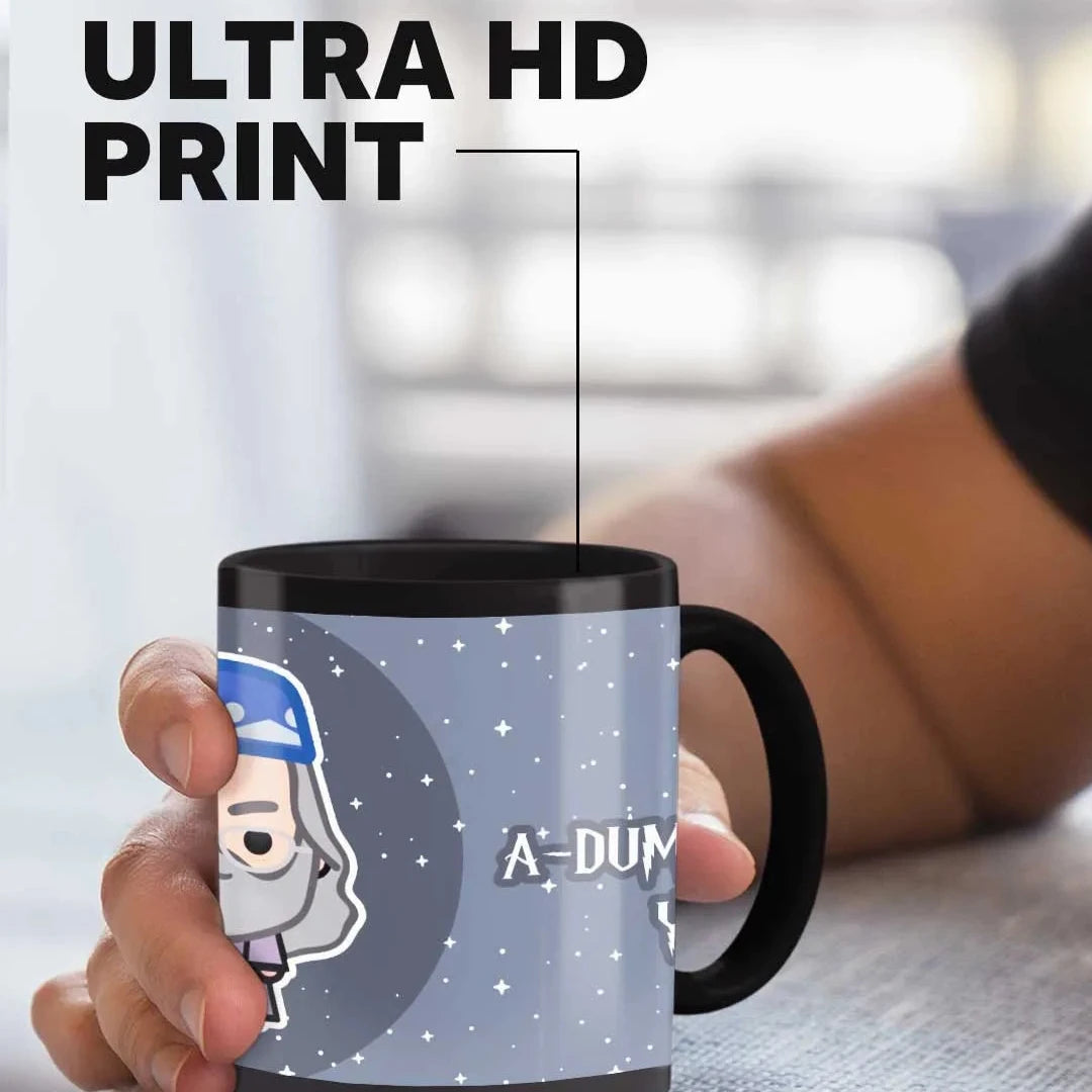 Harry Potter I Dumbledore You Ceramic 3D Black Coffee Mug - 325 Ml