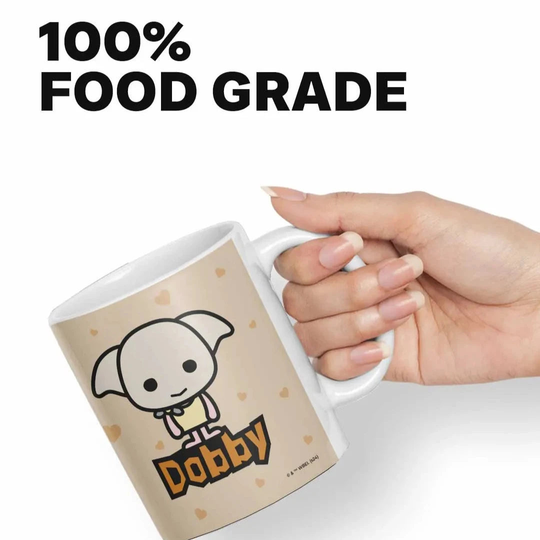 Harry Potter Dobby Loves Socks Ceramic 3D White Coffee Mug - 325 Ml