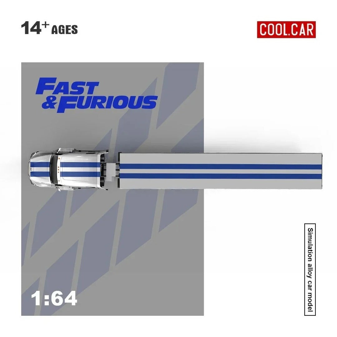 Cool Car Fast & Furious Freightliner Truck with Trailer 1:64 Scale Simulated Alloy Diecast Model