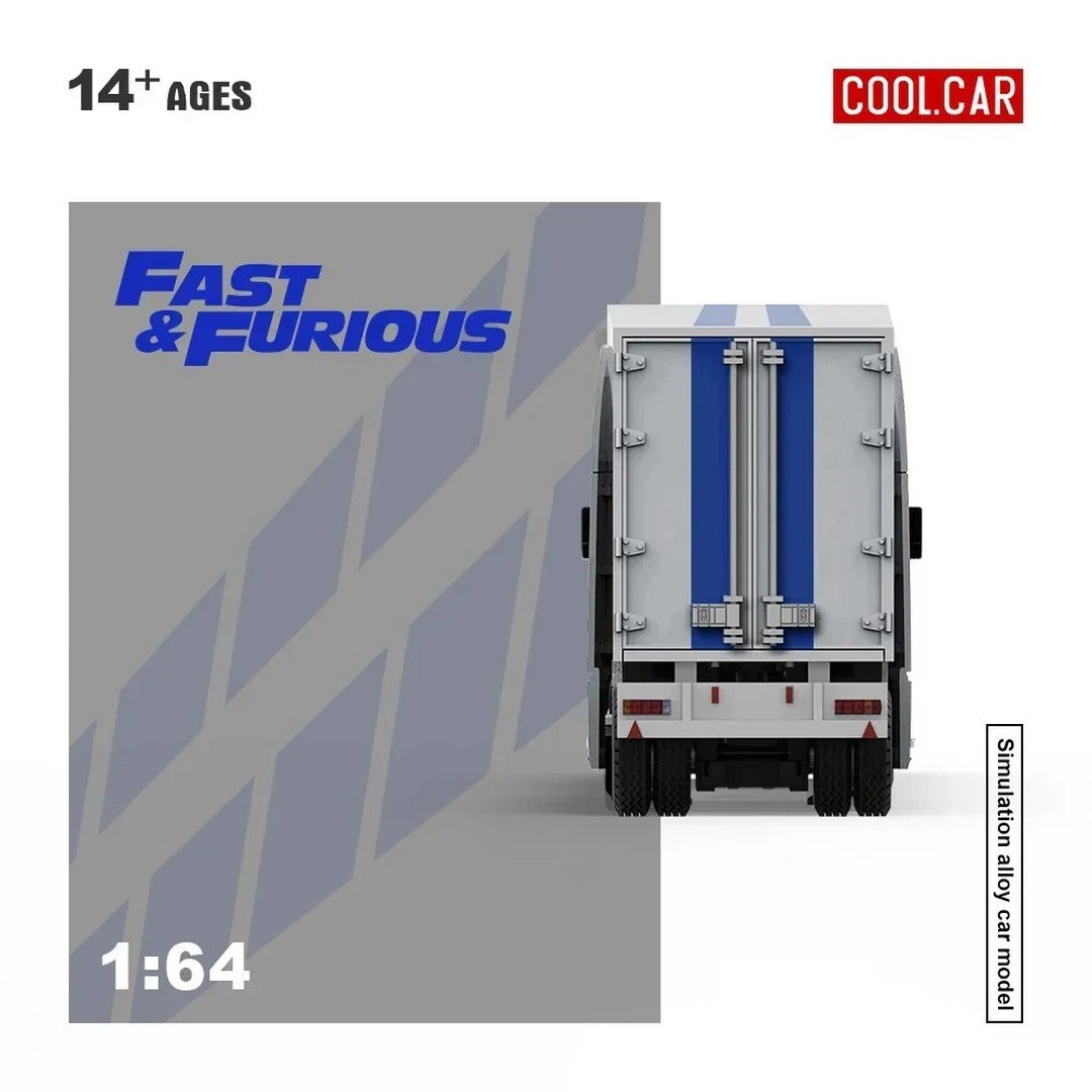 Cool Car Fast & Furious Freightliner Truck with Trailer 1:64 Scale Simulated Alloy Diecast Model